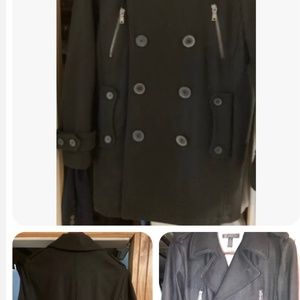 Men’s size small Pea coat I.N.C. NWOT color black